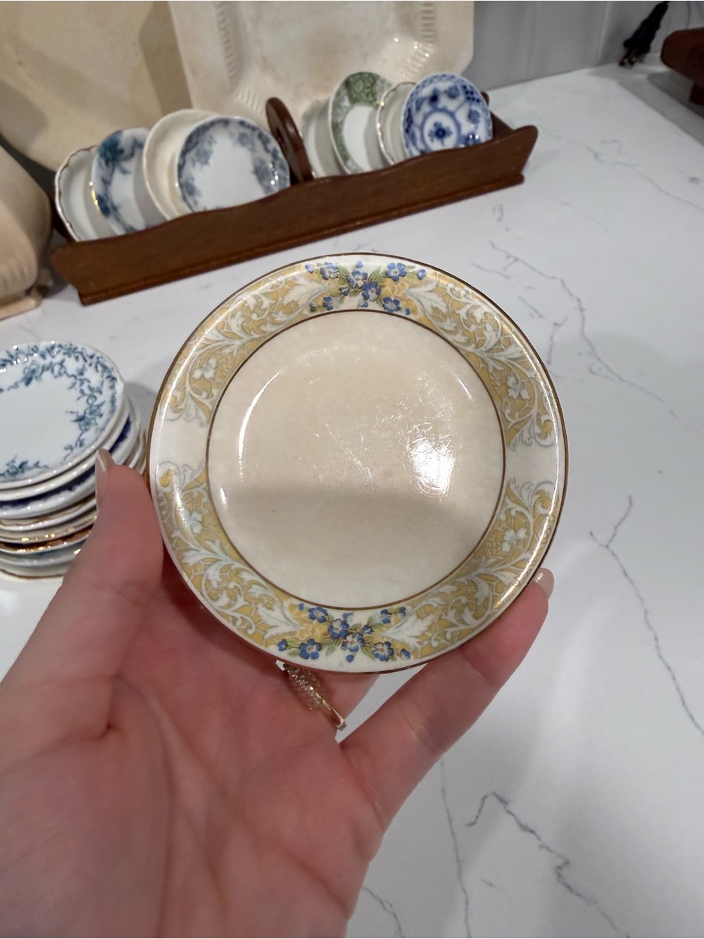 Floral Rim Butter Pat